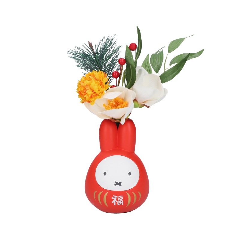 Flower Miffy 福だるま一輪挿し アートフラワーセット | グッズ商品