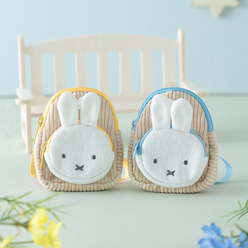 フラワーミッフィー  ミニリュックポーチ　ネモフィラ・ミモザ Flower Miffy ミニリュックポーチ イースター グリーン アート