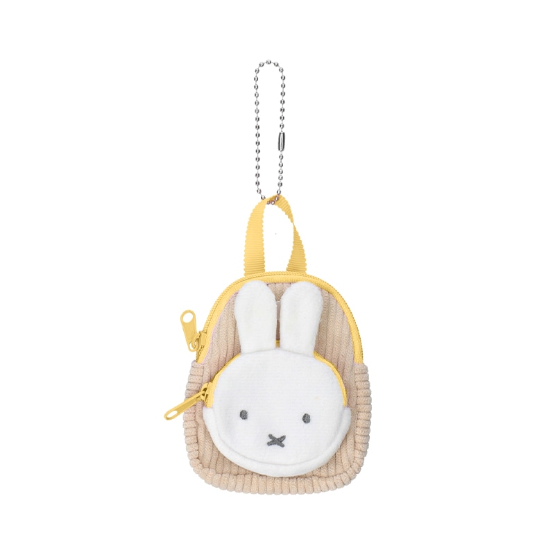 フラワーミッフィー　コーデュロイミニリュックポーチ　2点セット Flower Miffy コーデュロイミニリュックポーチ ネモフィラブルー