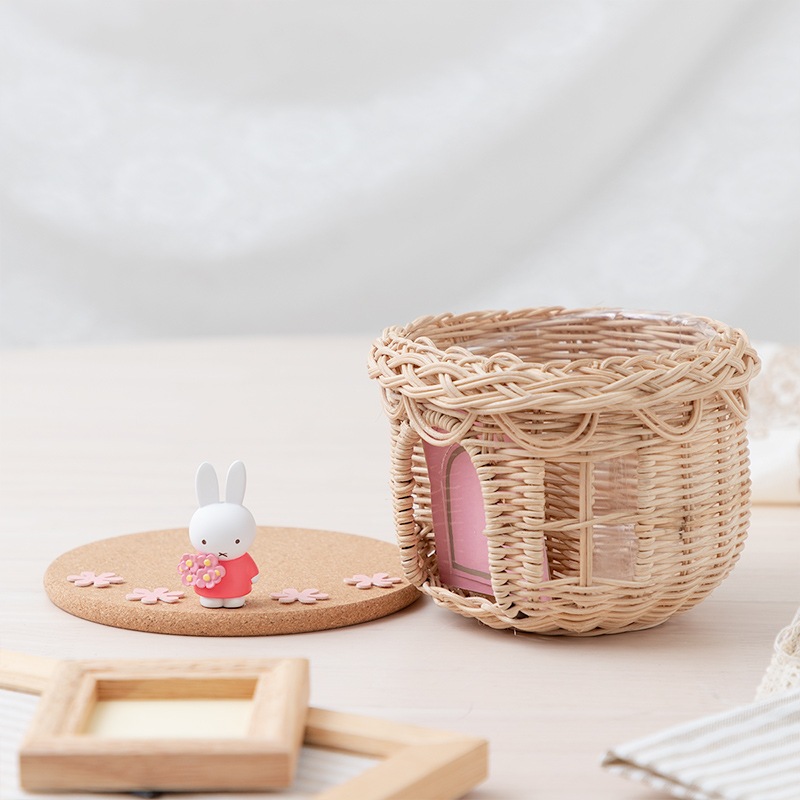 Flower Miffy おかえりお家ラタンバスケット | グッズ商品,フラワー
