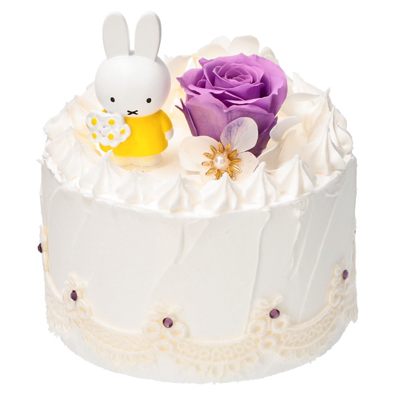 Flower Miffy バースデーケーキアレンジ 12月