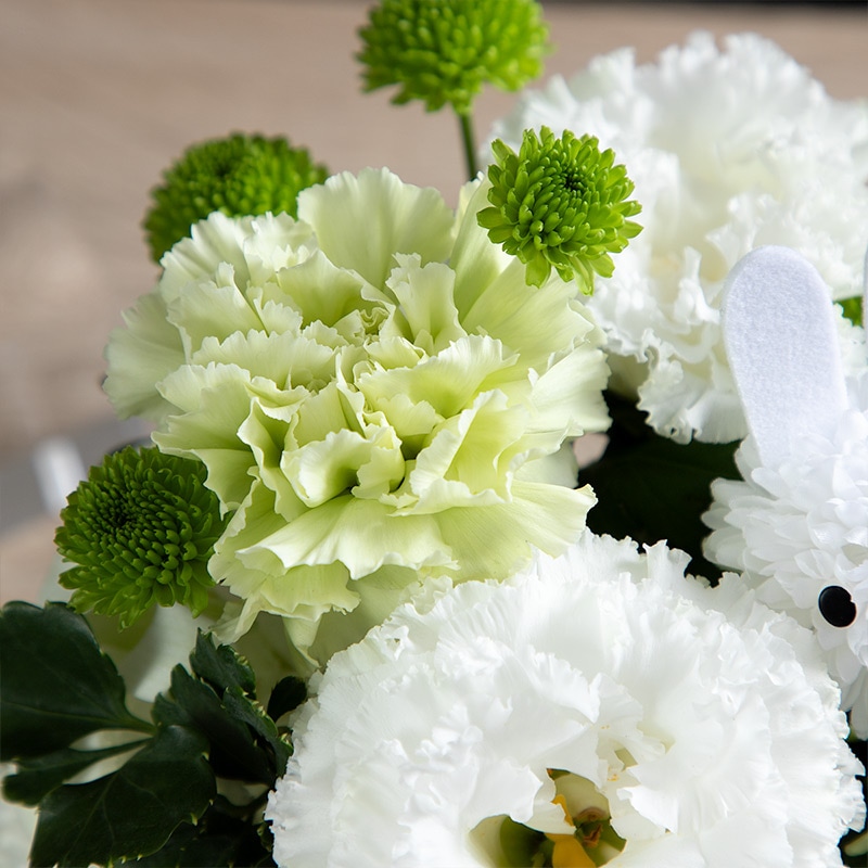 【直送商品A】メモリアルアレンジ ホワイト