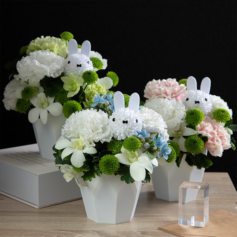 【直送商品A】メモリアルアレンジ ホワイト