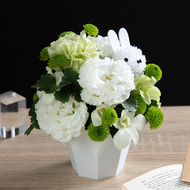 【直送商品A】メモリアルアレンジ ホワイト