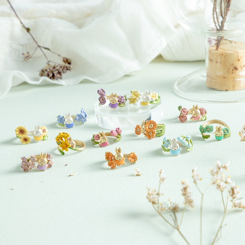Flower Miffy パルナートポックコラボ フラワーリング トルコキキョウ