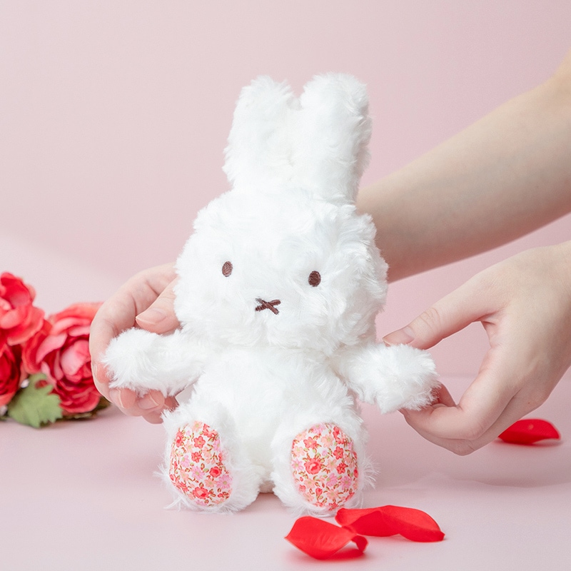フラワーミッフィー 着せかえ ほわほわ ぬいぐるみ　miffy ショッパー付 Flower Miffy着せかえほわほわぬいぐるみデイジー フェイク