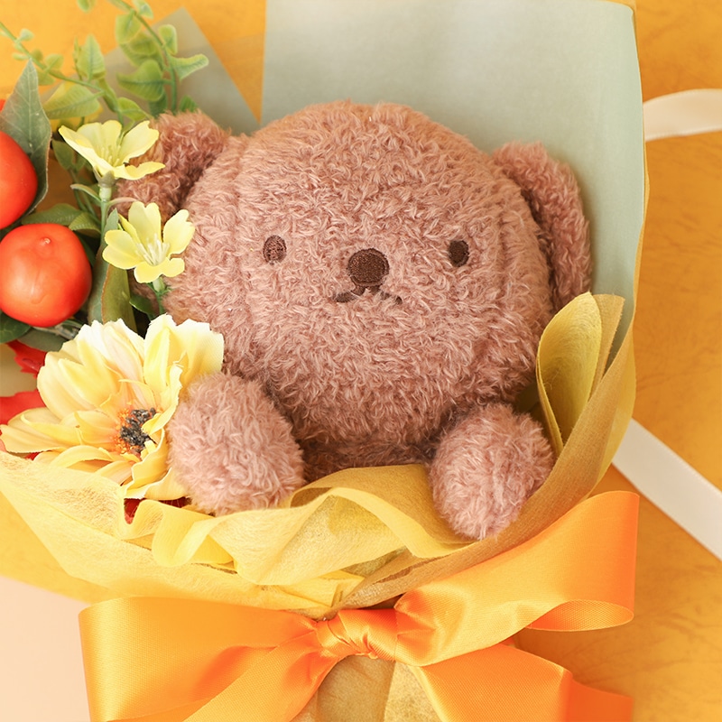 フラワーミッフィー　ほわほわぬいぐるみ　キンモクセイ　ミッフィー　ボリス Flower Miffy 着せかえほわほわぬいぐるみ キンモクセイ