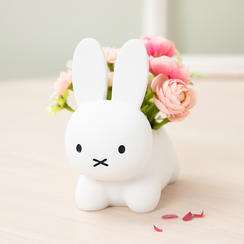 ◆Flower Miffy うさぎカバー アートフラワーアレンジ パステルピンク