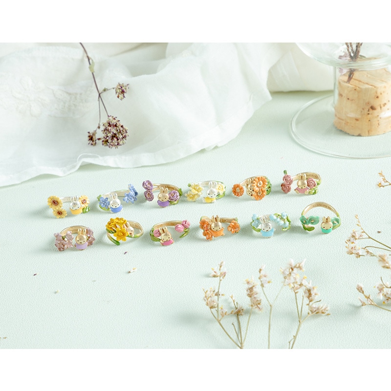 Flower Miffy パルナートポックコラボ フラワーリング バラ