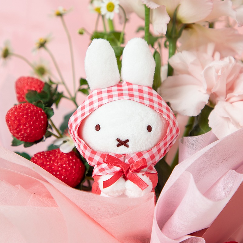 直送商品A】スタンディングブーケ ちょっこり花畑 チェリーレッド
