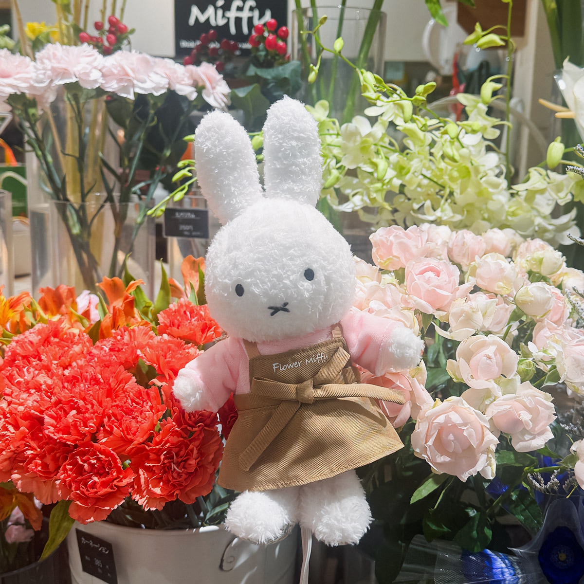 Flower Miffy 着せかえほわほわぬいぐるみ&着せかえお洋服 コスモス