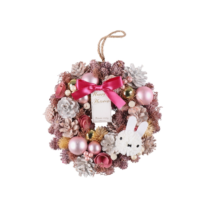 予約商品：クリスマス】Flower Miffy クリスマスリース