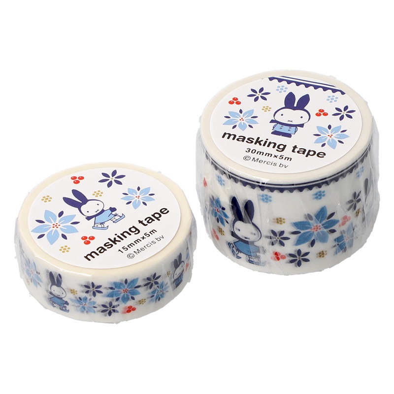 フラワーミッフィー マスキングテープ15mm 雪の日 価格から選ぶ ミッフィーのお花屋さん Flower Miffy