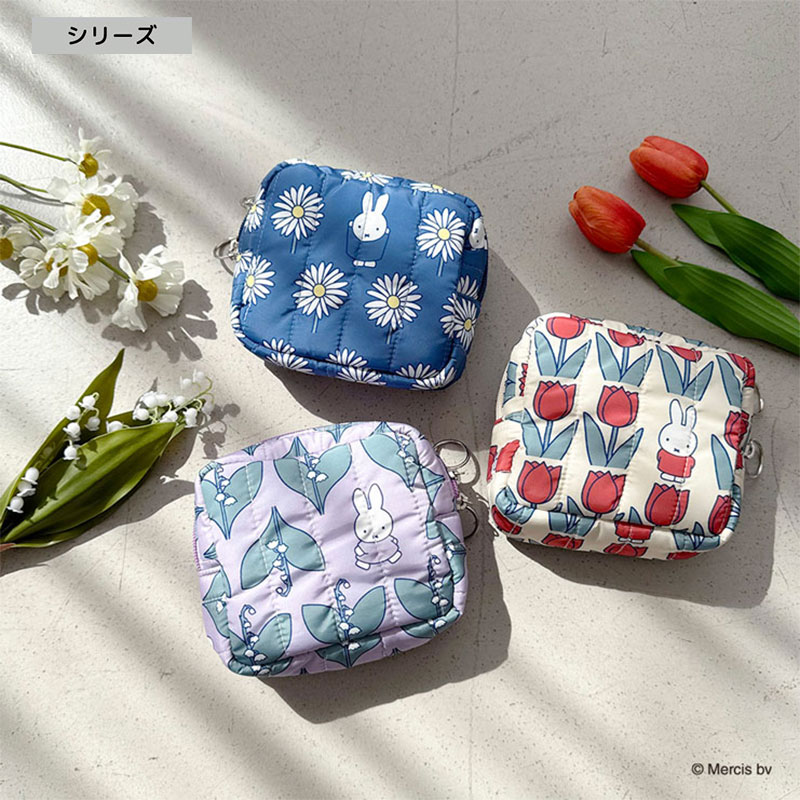 DB/キルティングスクエアポーチ TULIP | 新商品 | | ミッフィー