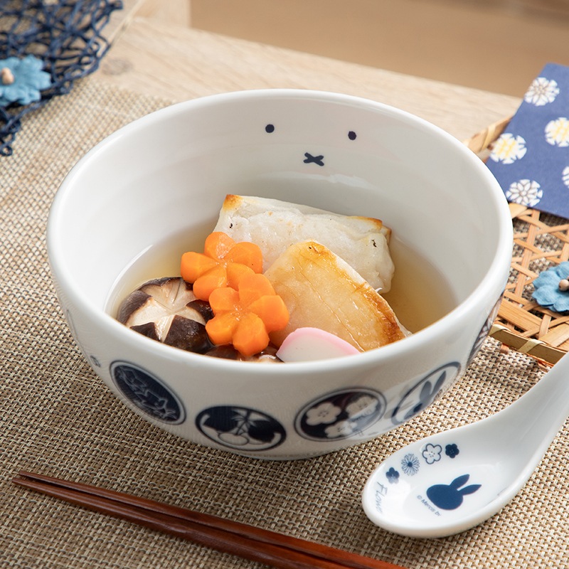 Flower Miffy どんぶり＆れんげ 藍和花 アートフラワーセット | グッズ