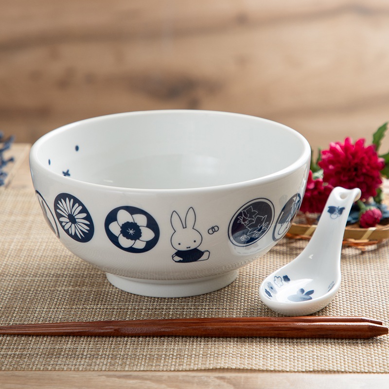 Flower Miffy どんぶり＆れんげ 藍和花 アートフラワーセット | グッズ