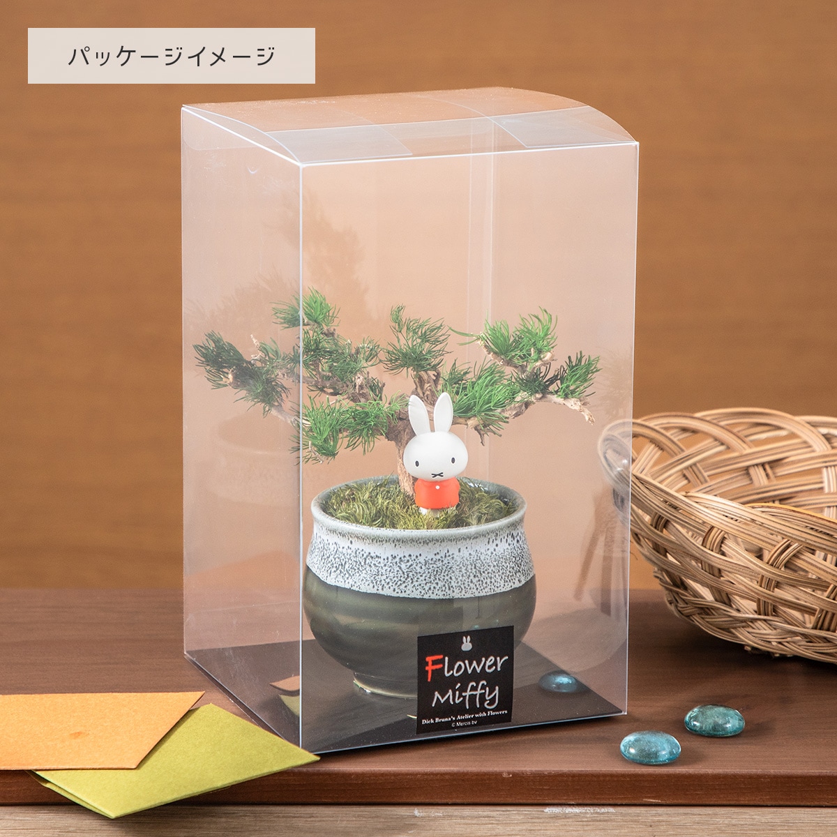 Flower Miffy 瀬戸焼鉢プリザーブドフラワー ミニ盆栽 ボリス | すべて
