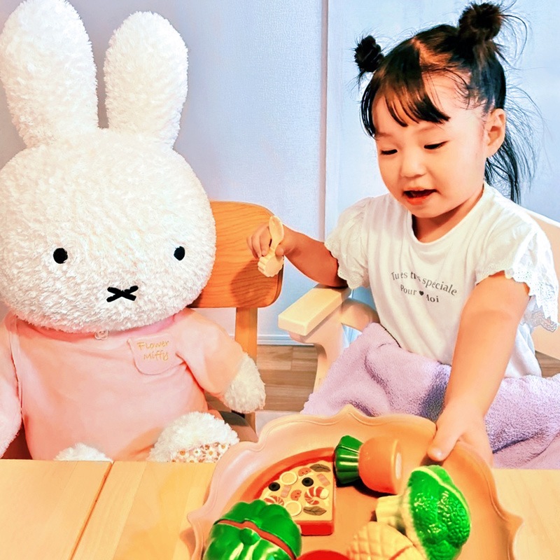 同時購入不可】Flower Miffy おおきなほわほわぬいぐるみ デイジー