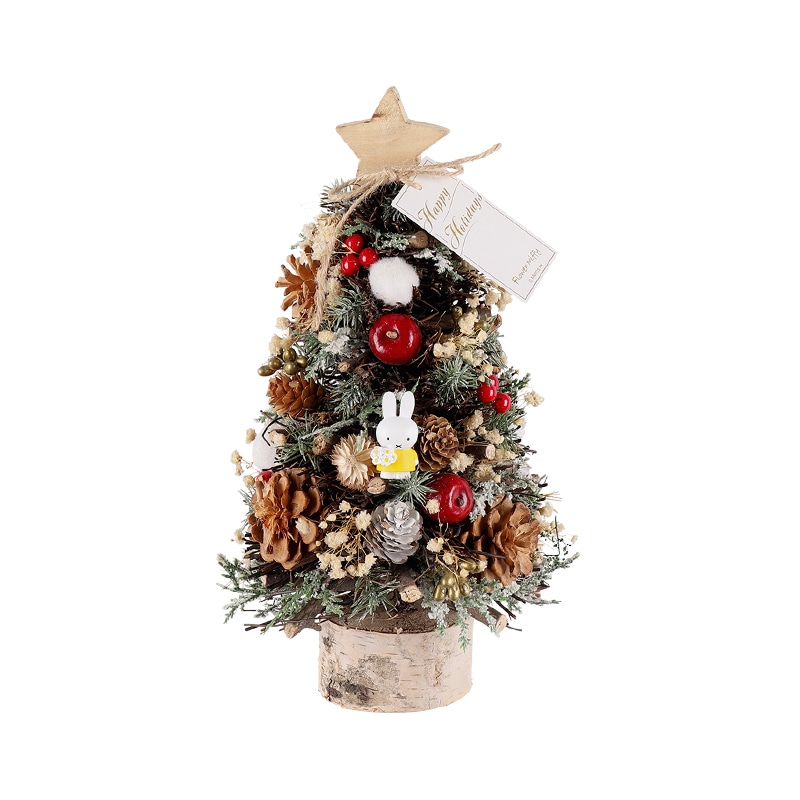 予約商品：クリスマス】Flower Miffy クリスマスツリーオブジェ M※11月