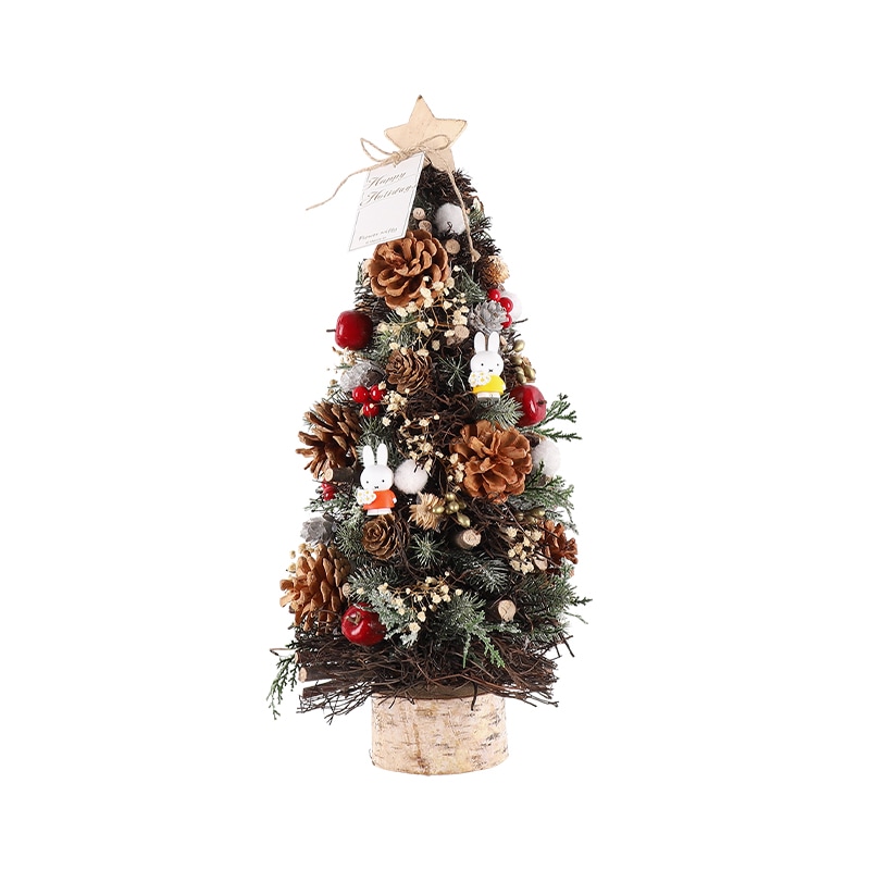 予約商品：クリスマス】Flower Miffy クリスマスツリーオブジェ L※11月