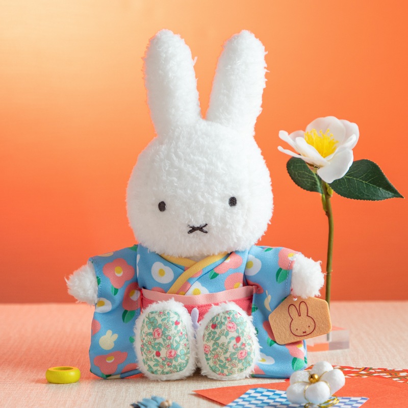 Flower Miffy 着せかえほわほわぬいぐるみ＆着せかえお洋服 振袖かん