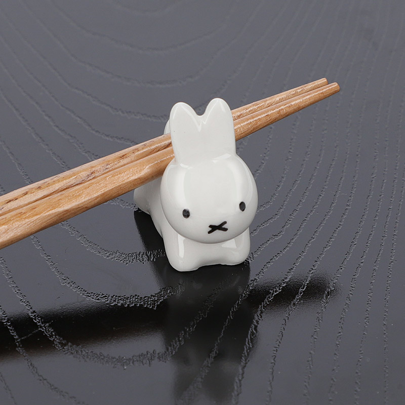 ブルーナうさぎ 箸置き ホワイト グッズ商品 和小物 ミッフィーのお花屋さん Flower Miffy