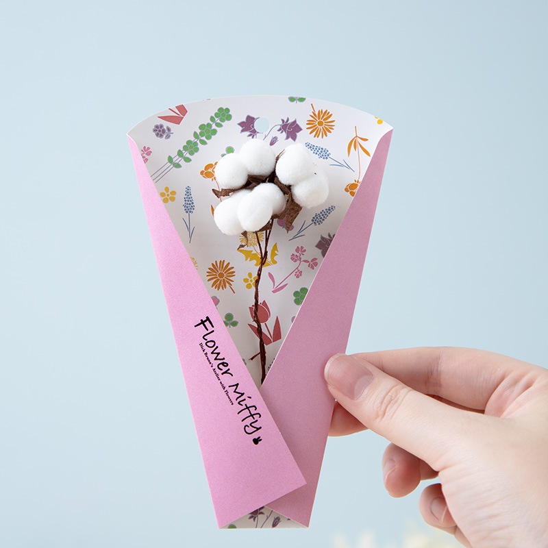 Flower Miffy ほわもこお布団巾着 ピンク アートフラワーセット