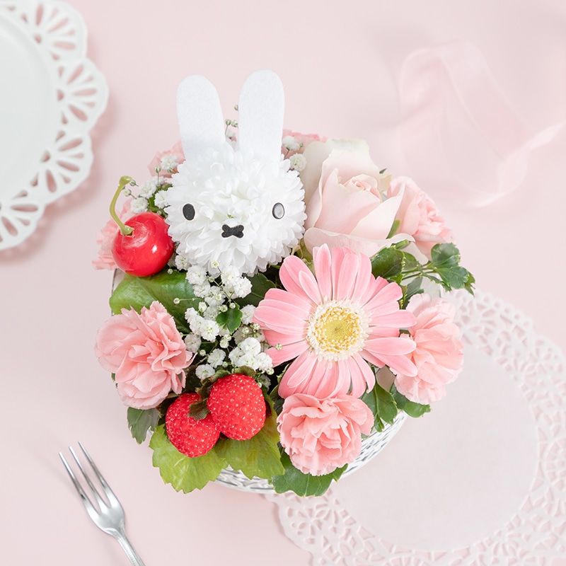 【直送商品A】バースデーケーキアレンジ 素敵な一年を