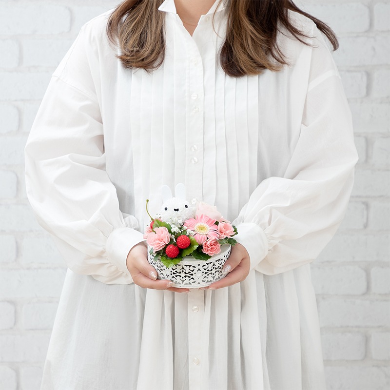 【直送商品A】バースデーケーキアレンジ 素敵な一年を