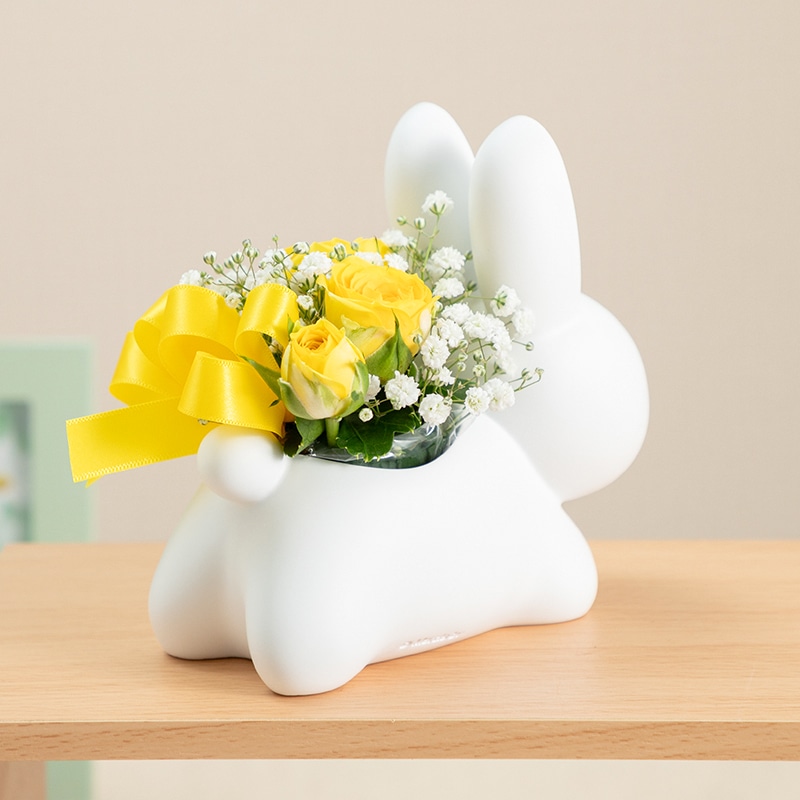 【直送商品A】うさぎカバーアレンジ イエロー