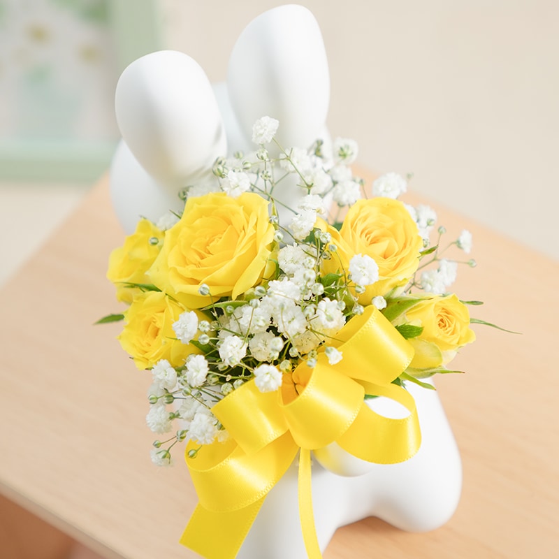 【直送商品A】うさぎカバーアレンジ イエロー