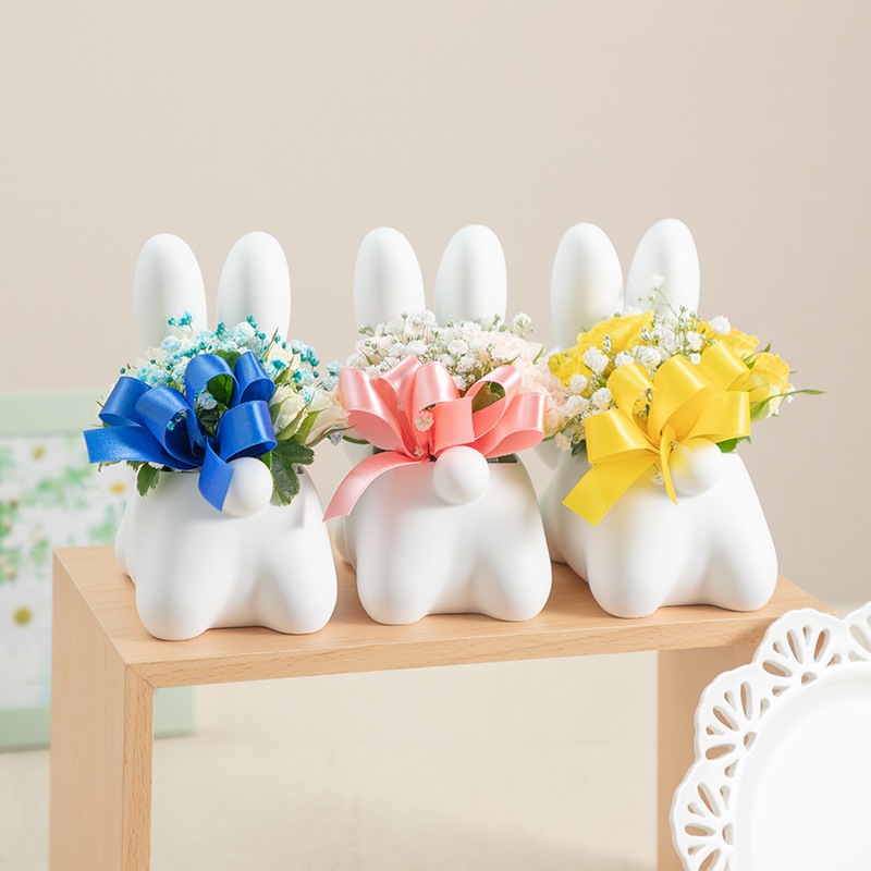 【直送商品A】うさぎカバーアレンジ イエロー