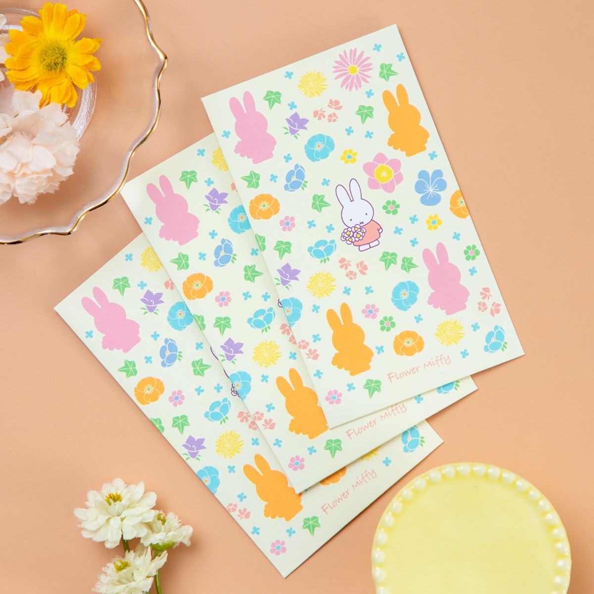 Flower Miffy 10thアニバーサリー ステーショナリー アートフラワー