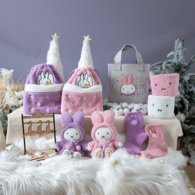 Flower Miffy 着せかえほわほわぬいぐるみ フェイクグリーン
