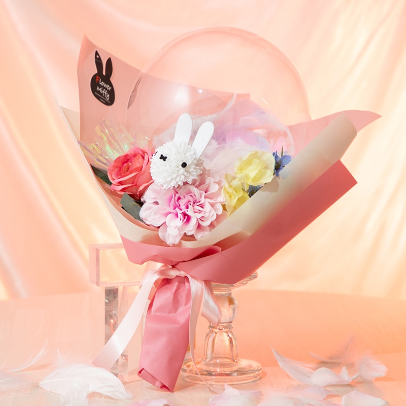 【直送商品H】Flower Miffy バルーンアレンジ 羽ばたき