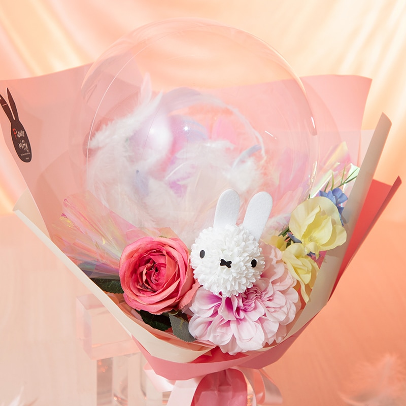 【直送商品H】Flower Miffy バルーンアレンジ 羽ばたき