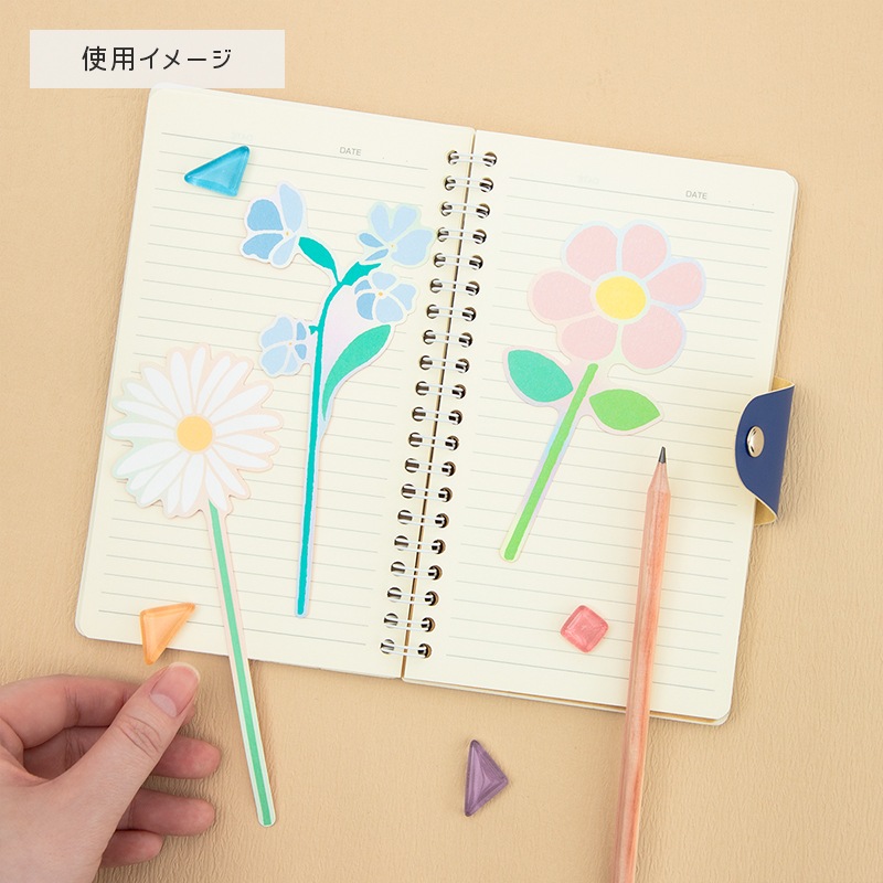 Flower Miffy ブルーナフラワーメッセージカード 4種セット E