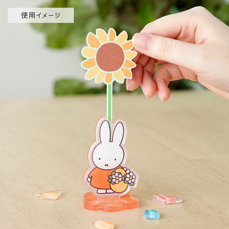 Flower Miffy ブルーナフラワーメッセージカード 4種セット E
