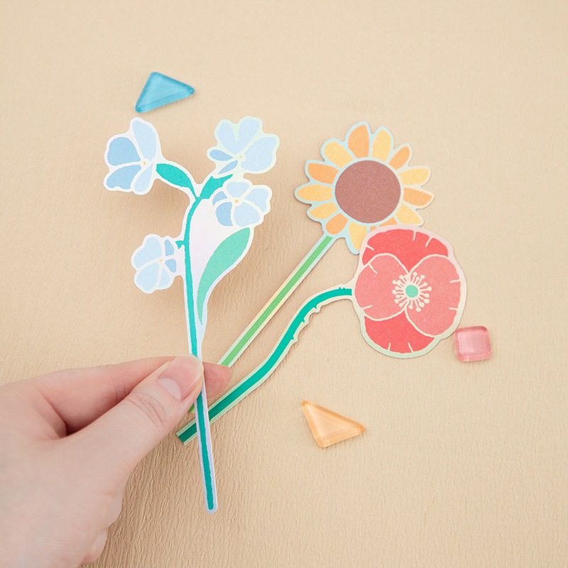 Flower Miffy ブルーナフラワーメッセージカード 4種セット E