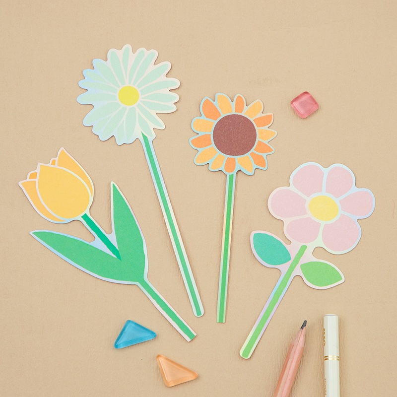 Flower Miffy ブルーナフラワーメッセージカード 4種セット E