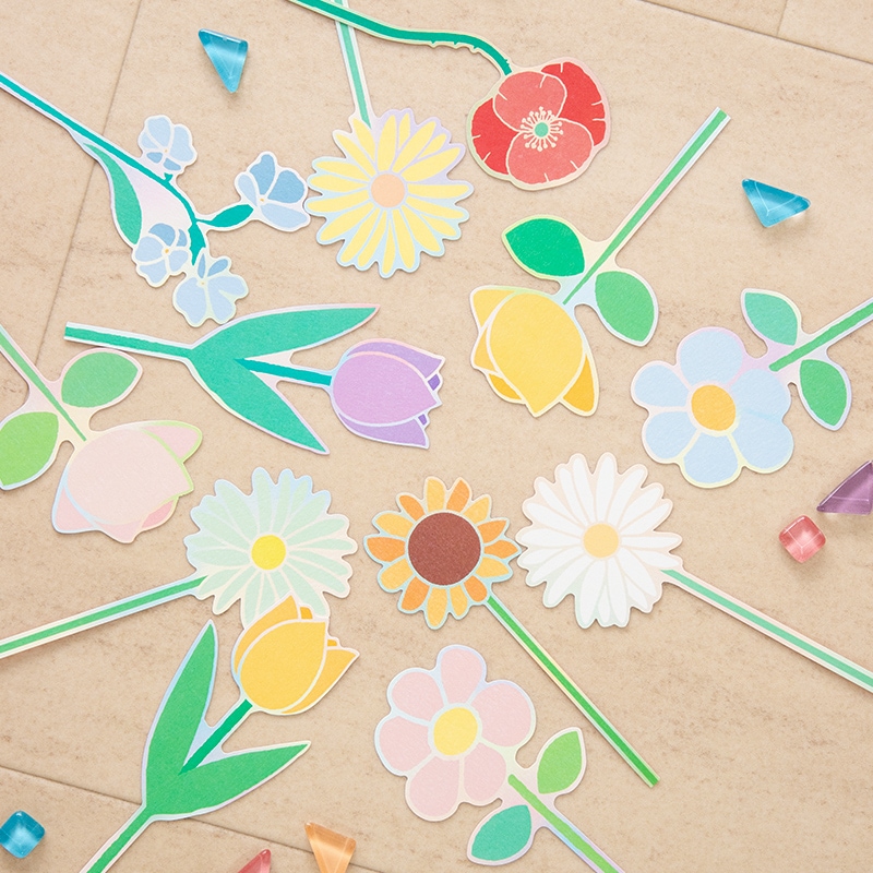 Flower Miffy ブルーナフラワーメッセージカード 4種セット E | グッズ