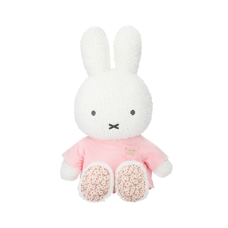 フラワーミッフィー ほわほわマスコット　デイジーブラウン　コスモスピンク 予約商品：ほわほわ】Flower Miffy おおきなほわほわぬいぐるみ