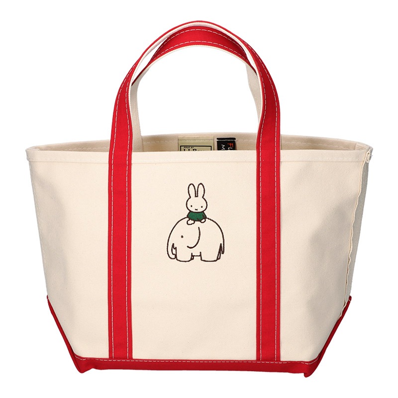 L L Bean フラワーミッフィー ボート アンド トート バッグ オープン トップ ミディアムサイズ Red Trimミッフィー すべての商品 ミッフィーのお花屋さん Flower Miffy