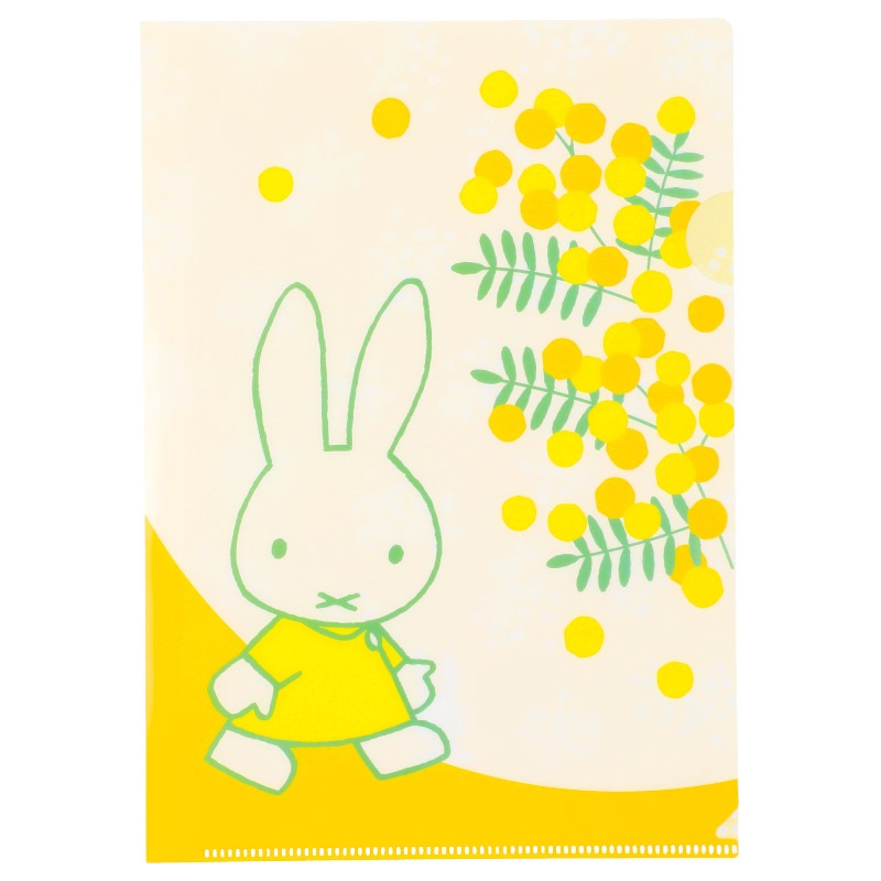 フラワーミッフィー ミニクリアファイル ミモザ グッズ商品 ミッフィーのお花屋さん Flower Miffy