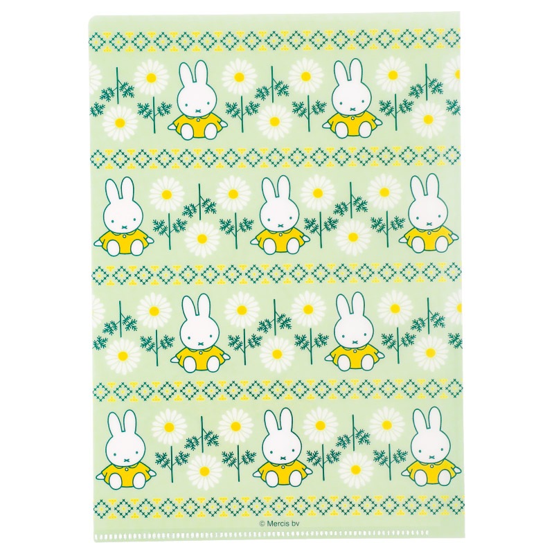 フラワーミッフィー ミニクリアファイル マーガレット グッズ商品 ミッフィーのお花屋さん Flower Miffy