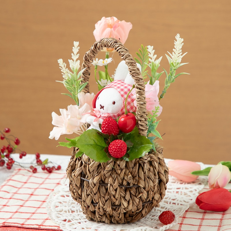 Flower Miffy アートフラワーアレンジ ちょっこりサンキューマスコット