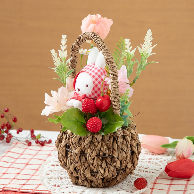 Flower Miffy アートフラワーアレンジ ちょっこりサンキューマスコット