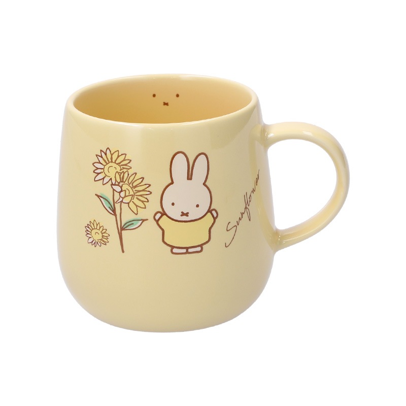 Flower Miffy バースデーフラワーマグカップ ひまわり アート