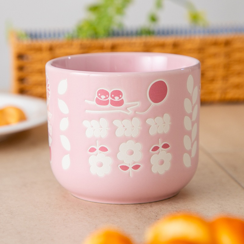 Flower Miffy エンボスマグカップ ピンク アートフラワーセット