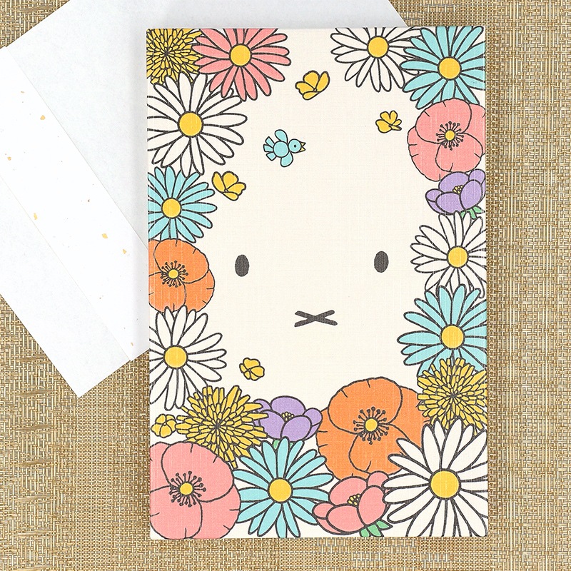 フラワーミッフィー御朱印帳 お花畑 グッズ商品 和小物 御朱印帳 ミッフィーのお花屋さん Flower Miffy